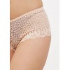 Женские кружевные трусики слипы бежевого цвета