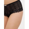 Жіночі мереживні трусики сліпи чорного кольору