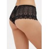 Жіночі мереживні трусики сліпи чорного кольору
