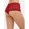 Жіночі мереживні трусики сліпи бордового кольору