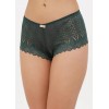 Жіночі мереживні трусики сліпи зеленого кольору