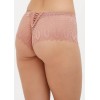 Женские кружевные трусики слипы розового цвета