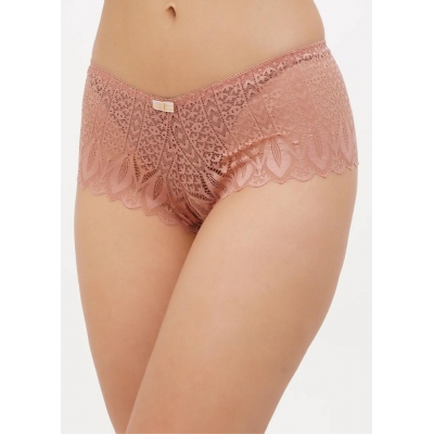 Женские кружевные трусики слипы розовый цвет