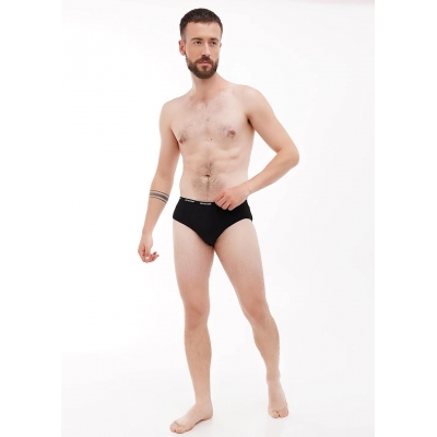 Мужские трусы брифы черного цвета