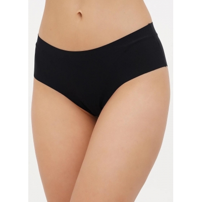 Менструальные трусики с высокой талией и защитой от протечки  черные