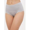Менструальні трусики з високою талією та захистом від протікання сірі