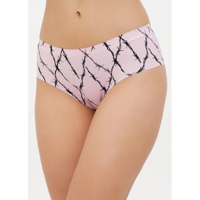 Бесшовные женские слипы розового цвета