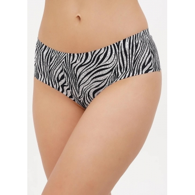 Бесшовные женские слипы принт Зебра