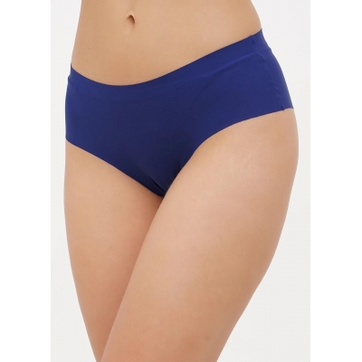 Бесшовные женские слипы синий цвет