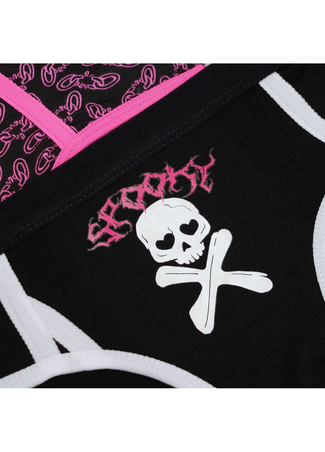 Набір (3шт.) жіночі сліпи з черепом і павуком