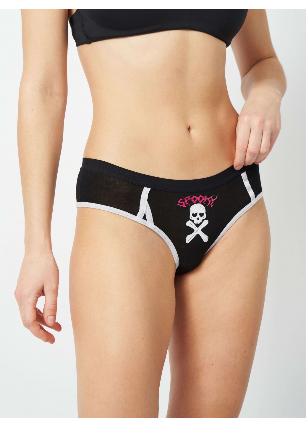 Набір (3шт.) жіночі сліпи з черепом і павуком