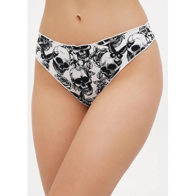 Женские трусики бразилианы белый цвет