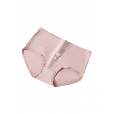 Женские высокие хлопковые трусики Большое сердце