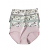 Комплект (3 шт.) жіночих безшовних бавовняних трусиків – пастельні кольори