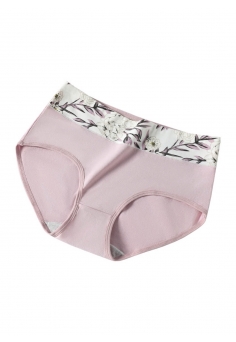 Женские бесшовные утягивающие трусы из хлопка Розовые
