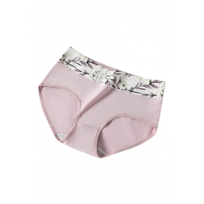 Женские бесшовные утягивающие трусы из хлопка Розовые