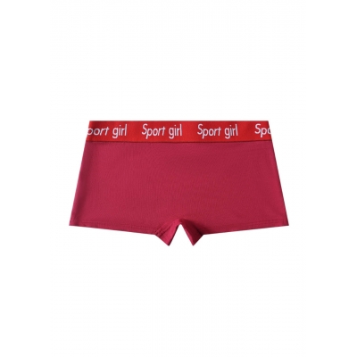 Жіночі бавовняні спортивні трусики-боксери Sportgirl – низька посадка Червоні