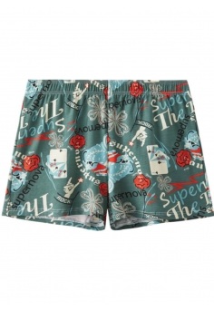 Чоловічі сімейні труси, принт, бірюзові - Мільйонер Бірюза