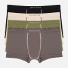 Набір чоловічих трусів боксерів Квадра 4 (оливкові, бежеві, сірі, чорні)
