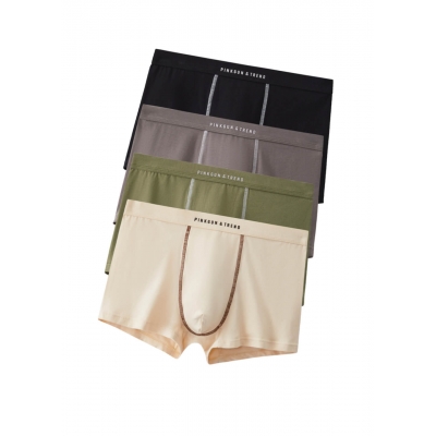 Набор мужских трусов боксеров Квадра 4 (оливковые, бежевые, серые, черные)