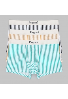 Набір чоловічих трусів боксерів Тріо Зебра (чорно-білі, зелені, жовті)