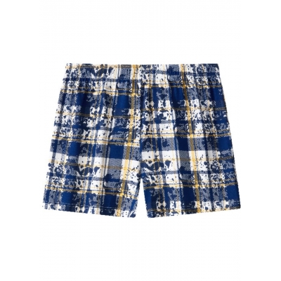 Чоловічі сімейні труси, клітинка, сині - Класик Синій