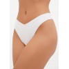 Женские бесшовные трусики стринги со средней посадкой белый