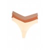 Набір жіночих безшовних трусиків стрінги з середньою посадкою 3шт