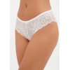 Жіночі мереживні трусики сліпи з середньою посадкою білий