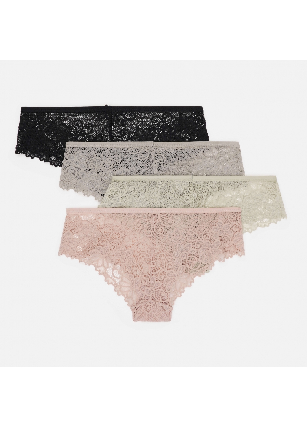 Комплект (4шт.) жіночі труси сліпи мереживні