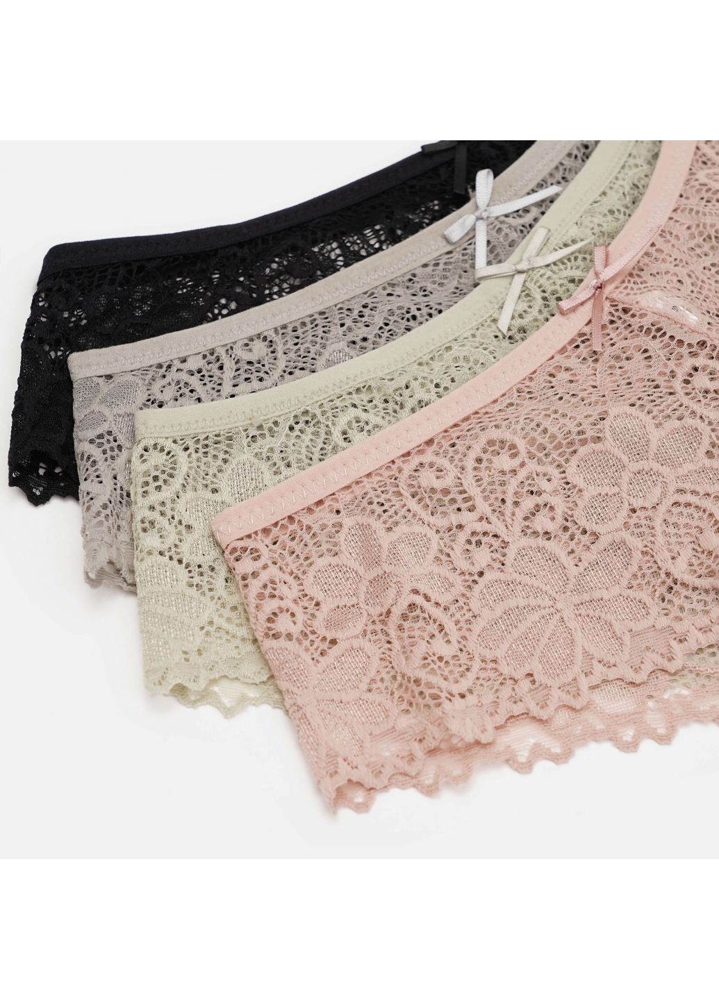 Комплект (4шт.) жіночі труси сліпи мереживні