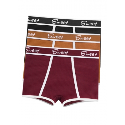 Набор шортики женских трусиков в рубчик 3шт