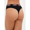 Набор стринги женских трусиков с широкой резинкой love 4шт
