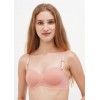 Жіночий дихаючий безшовний бюстгальтер без кісточок з пуш-ап карамельний колір