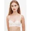 Мереживний бюстгальтер для жінок на кісточках з пуш-ап з квітковим принтом білий