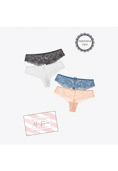 Комплект жіночих трусиків стрінгів мереживо (4шт.)