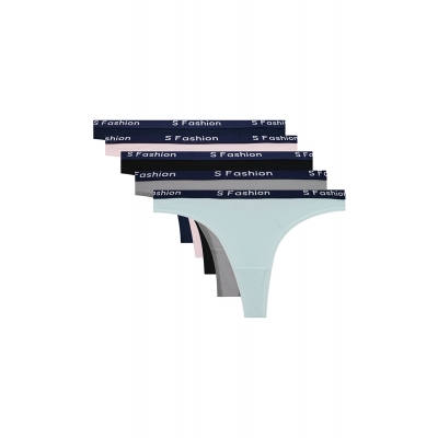Комплект женских трусиков стрингов S Fashion хлопок (5шт.)
