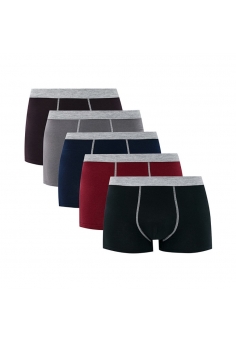 Чоловічі труси (5шт.) Ncotstu на білій резинці – Бавовна, Великі розміри