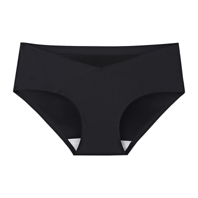 Жіночі трусики Aofeiqike середня посадка Чорний