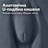 Чоловічі труси-боксери з бавовни, сірі - 3328
