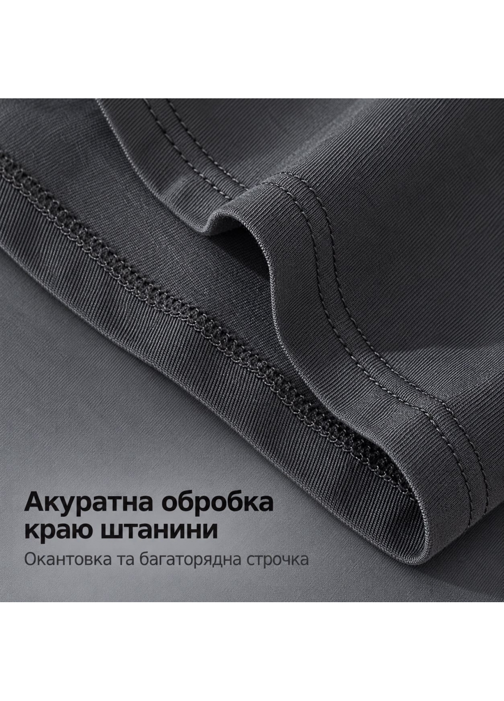 Чоловічі труси-боксери з бавовни, сірі - 3328
