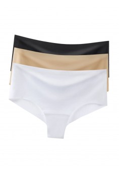 Набор (3шт.) Бесшовные женские слипы Пастель