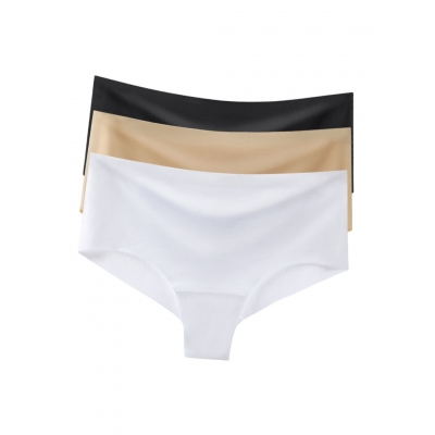 Набор (3шт.) Бесшовные женские слипы Пастель