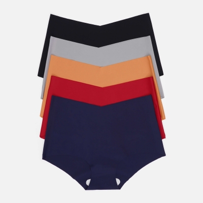 Набір жіночих безшовних трусиків Ice Silk (5 шт.) Класична палітра