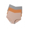 Набір жіночих трусиків Ice Silk (3 шт.) Натуральна палітра