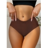 Елегантні бавовняні трусики з бантиком в кавових відтінках