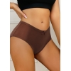 Елегантні бавовняні трусики з бантиком в кавових відтінках