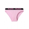 Жіночі спортивні бавовняні трусики LOVE – ніжно-рожеві