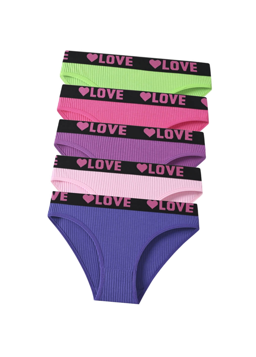 Новинка: Женские спортивные трусики LOVE из рельефной ткани в ярких цветах!