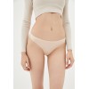 Жіночі безшовні атласні стрінги бежевий